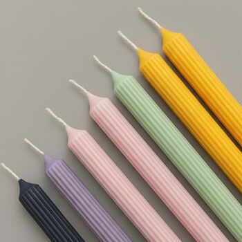 Colourful Pastel Soy Wax Taper Candle And Dinner Candle, 5 of 9