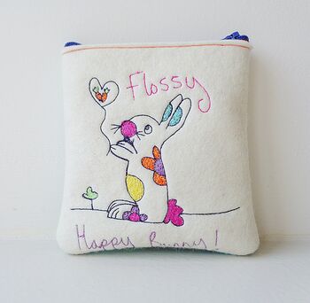 Bunny Rabbit Purse, Personalised, Easter Gift, 6 of 9