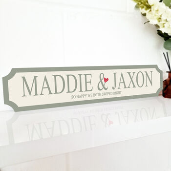 Personalised 'My Valentine' Street Sign, 6 of 6