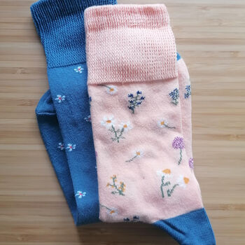 Floral Feet Ladies' Socks, 4 of 12