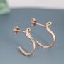 Cobra Snake Stud Earrings In Sterling Silver, thumbnail 5 of 11