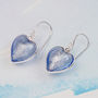 Murano Glass And Silver Heart Earring, thumbnail 5 of 12