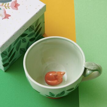 Hidden Fox Gift Boxed Teacup, 3 of 6