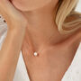 Sterling Silver Floating Pearl Necklace, thumbnail 3 of 11
