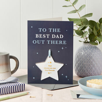 Best Dad Out There Foiled Keepsake Card, 2 of 4