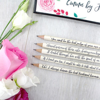 Emma Jane Austen Quote Pencils, 5 of 6