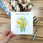 Personalised Daffodil Mother's Day Card, thumbnail 1 of 7