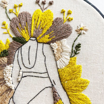 'Flourish' An Inspiring Female Embroidery Kit, 3 of 4