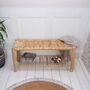 Wooden Hallway Bench With Shelving, thumbnail 1 of 5