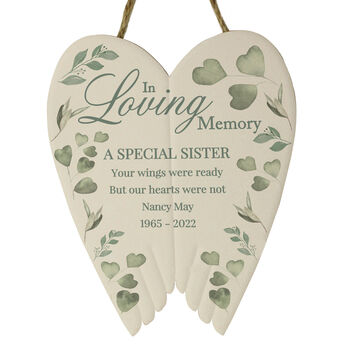 Personalised In Loving Memory Ceramic Wings, 4 of 7