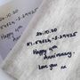 Personalised Hand Writing Linen Napkin Gift, thumbnail 3 of 9