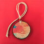 Dyed Wooden Pendant – Classic Style Car And Bag Decor, thumbnail 1 of 4