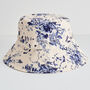 Beth Bucket Hat Blooming Toile Blue, thumbnail 3 of 4