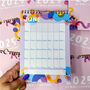 2025 Colourful Wall Calendar, thumbnail 6 of 9