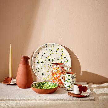 Maximal Spatter Terracotta Plate, 8 of 8