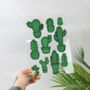 Cactus Cacti Clear Acrylic Vinyl Plaque Decor, thumbnail 1 of 8