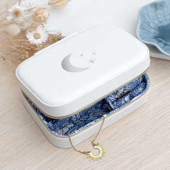 Celestial Jewellery Case With Blue Floral Interior, 2 of 6