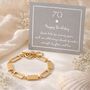 70th Birthday Seven Link Toggle Bracelet, thumbnail 1 of 7