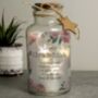 Personalised Wild Flower LED Glass Jar, thumbnail 2 of 3