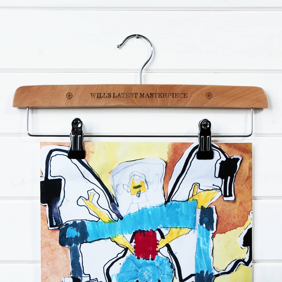 personalised 'masterpiece' display hanger by luna studio designs