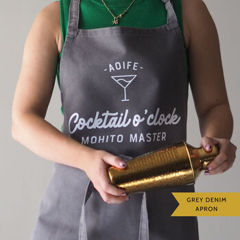 Personalised Cocktail Bar Apron, 2 of 11