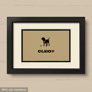 Personalised Beagle Print For One Or Two Dogs, 5 of 7