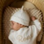 Three Piece Personalised Knitted Cardigan Baby Gift, thumbnail 3 of 8