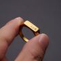 Personalised 18 K Gold Signet Ring, thumbnail 1 of 10