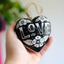 Love Heart Wooden Hanging Decoration, thumbnail 1 of 5