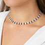 Swarovski Crystal Black And Clear Double Row Choker Necklace, thumbnail 1 of 3