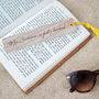 Bon Voyage 'My Summer Is Fully…' Oak Bookmark | Holiday Reading | Travel Accessory, thumbnail 1 of 2