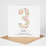 Floral Fun Personalised 3rd Birthday Card, thumbnail 3 of 5