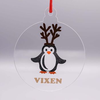 Personalised Christmas Tree Disc Bauble, Various Styles, 7 of 10