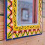 Yellow Indian Panel Mirror, thumbnail 7 of 12