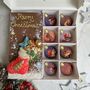 Chocolate Stocking, Personalised Christmas Baubles Gift, thumbnail 1 of 10