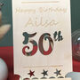 Personalised 50th Birthdays Wooden Card, thumbnail 5 of 7