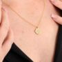 Polaris Coin North Star Pendant Necklace In Gold, thumbnail 4 of 10