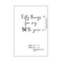 Personalised 50 Things For 50th Year Planner Notebook, thumbnail 4 of 12