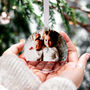 Family Photo Personalised Christmas Tree Ornament, thumbnail 7 of 9