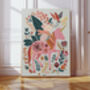 Mouse Riding A Unicorn Nursery Art Print, thumbnail 1 of 4