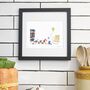 British Seaside Illustrated Art Print, thumbnail 2 of 3