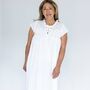 Women's Personalised White Cotton Rosebud Nightdress, thumbnail 2 of 7