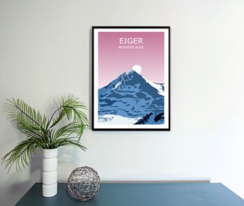 The Eiger Alpine Peak Art Print, 3 of 3