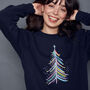 Merry And Bright Christmas Jumper Sweatshirt, thumbnail 3 of 8