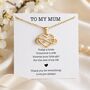 Wedding Gift For Mum, Personalised Heart Infinity Necklace, thumbnail 1 of 12