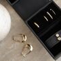 Travel Jewellery Box | Pi London Black, thumbnail 7 of 8