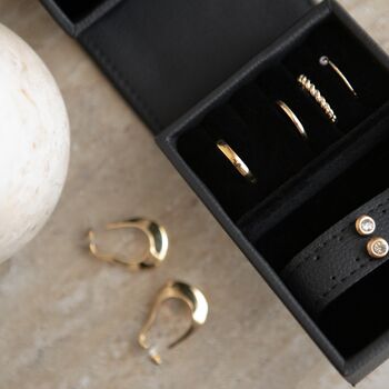 Travel Jewellery Box | Pi London Black, 7 of 8