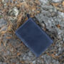 Women's Luxury Navy Blue Leather Tab Trifold Purse Rfid Protected Personsalised, thumbnail 4 of 7