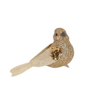 Gold Bird Christmas Tree Decoration By The Christmas Home