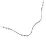 Three Bead Sterling Silver Chain Necklace, thumbnail 4 of 6